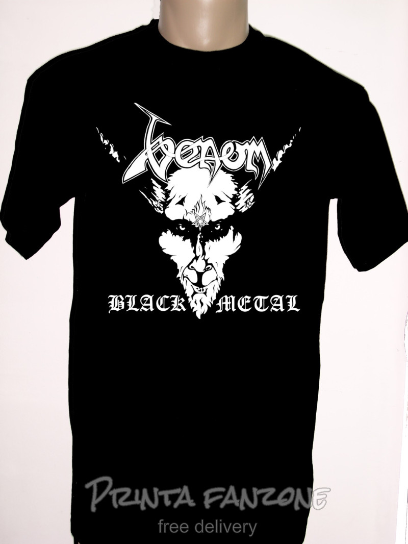 T-SHIRTS Venom, Black metal, men's  t-shirt, 100% cotton, S to 5XL